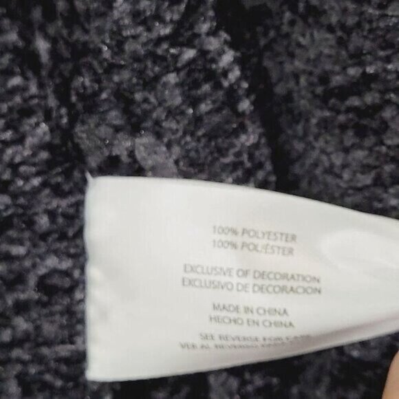 NEW Orvis Womens XS Open Front Cardigan Sweater Charcoal Black Ribbed H411 - Picture 4 of 9